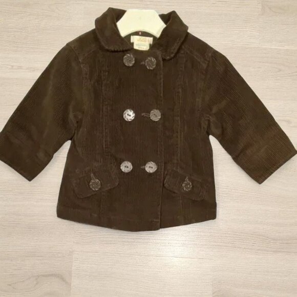 Joe Fresh Brown Corduroy Double-Breasted Jacket size 6-12 Months - Picture 2 of 9